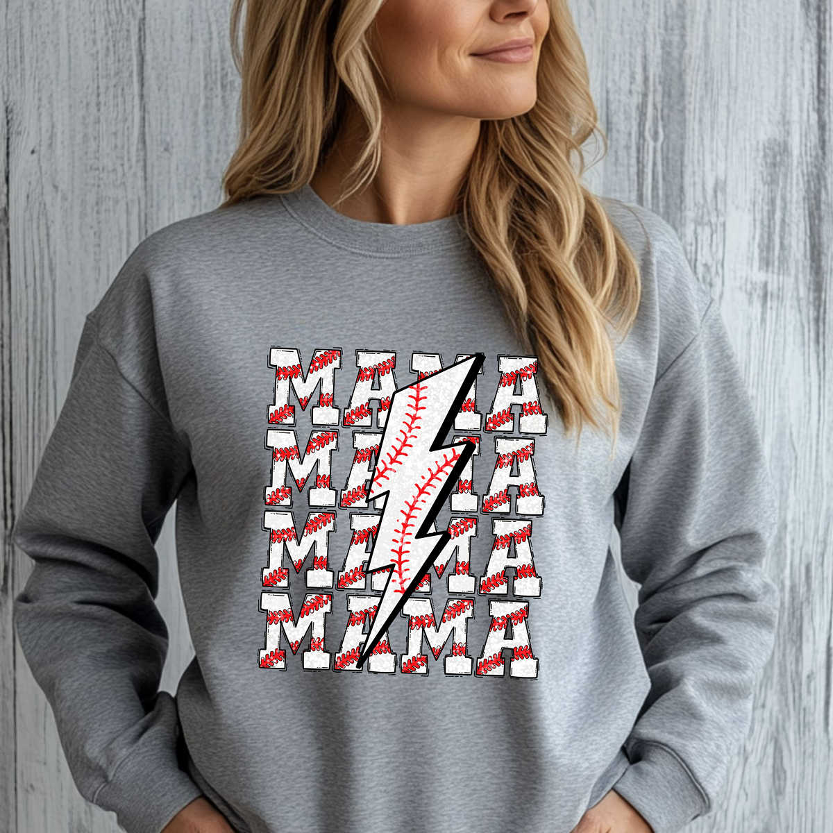 Baseball Babe- Mama Unisex Fit Sweatshirt