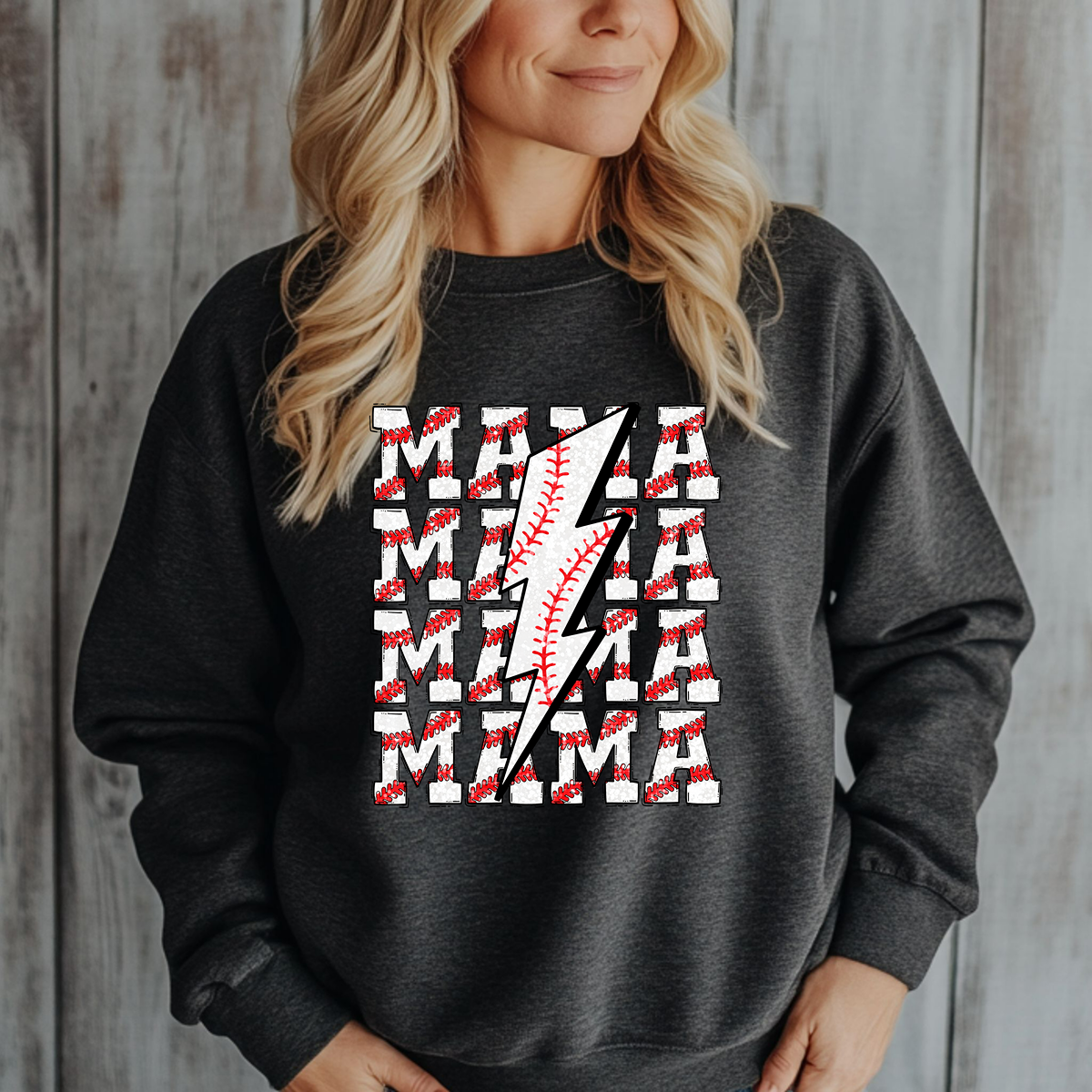 Baseball Babe- Mama Unisex Fit Sweatshirt