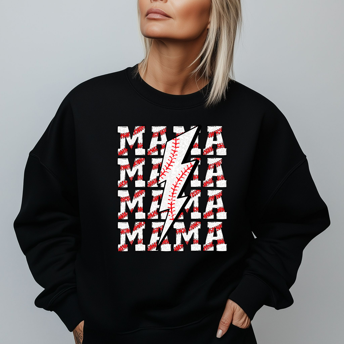 Baseball Babe- Mama Unisex Fit Sweatshirt