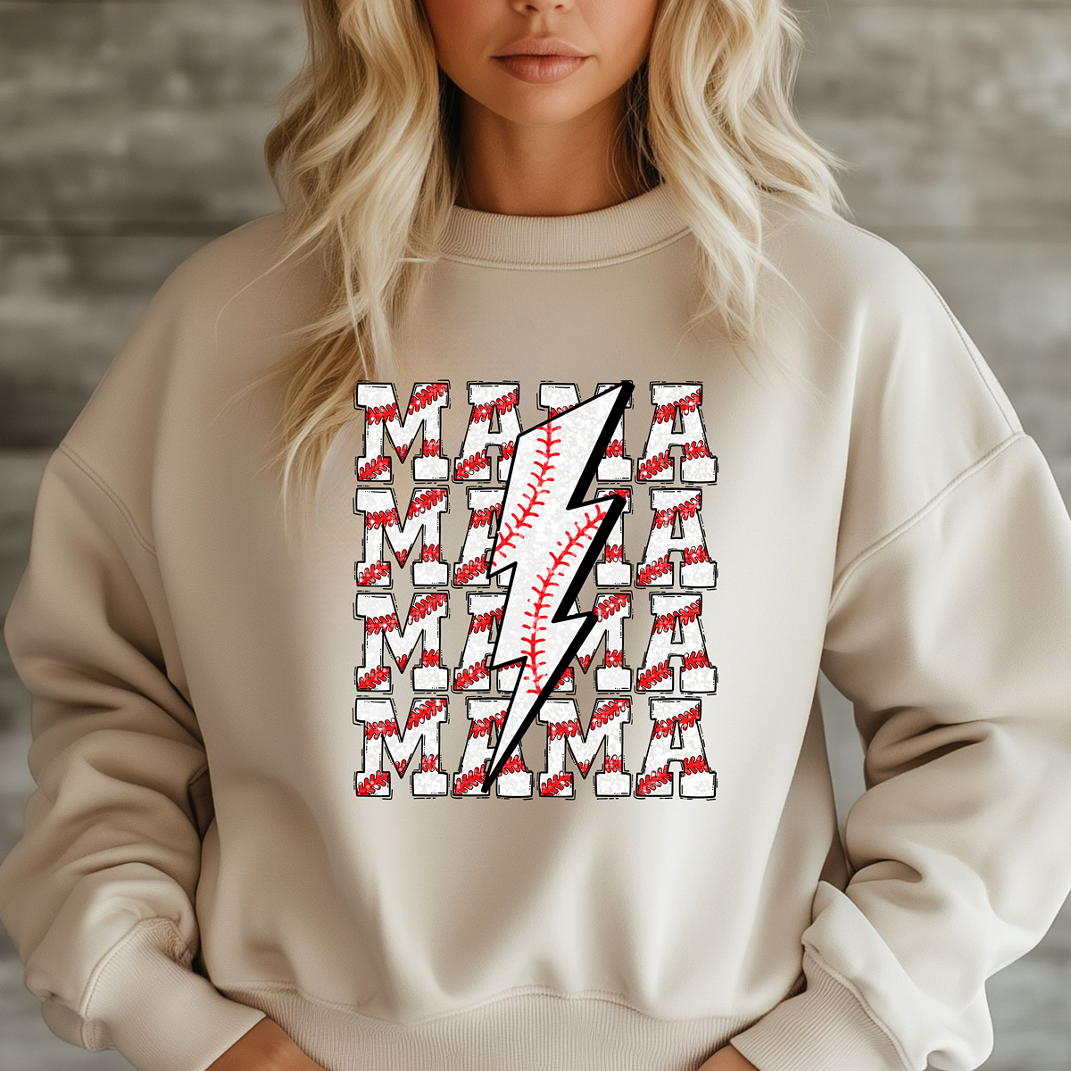 Baseball Babe- Mama Unisex Fit Sweatshirt