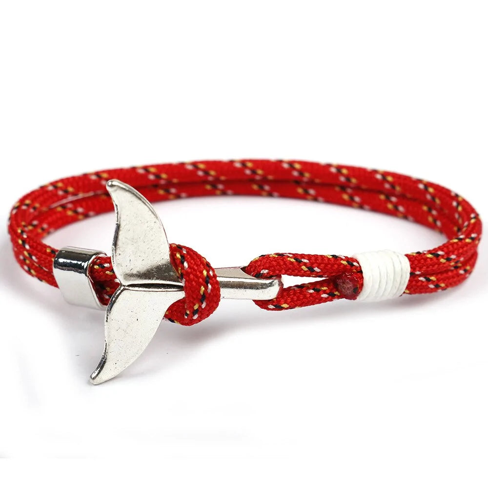 Paracord Whale Tail Hope Bracelet