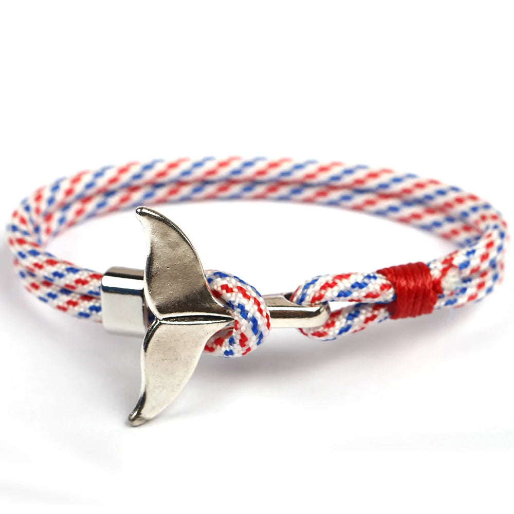 Paracord Whale Tail Hope Bracelet