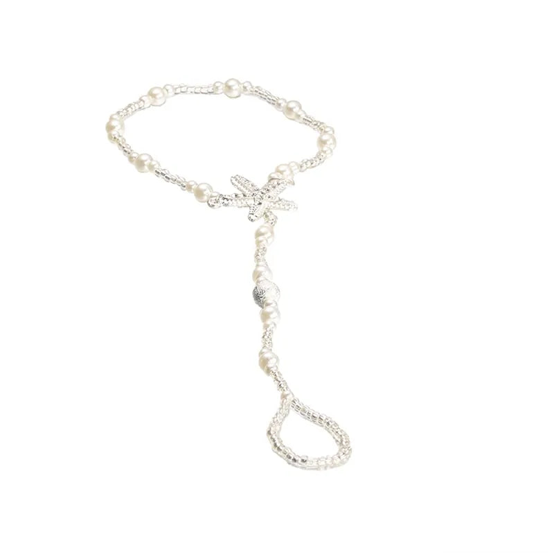 Chic Starfish Pearl Anklet