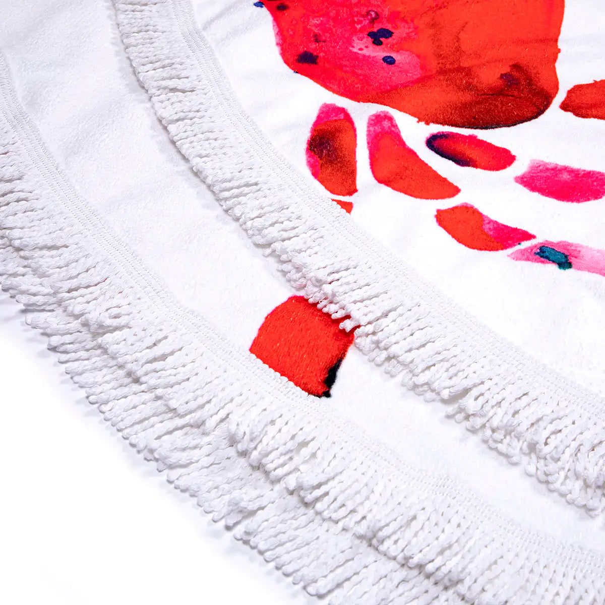 Seaside Crab Large Round Towel