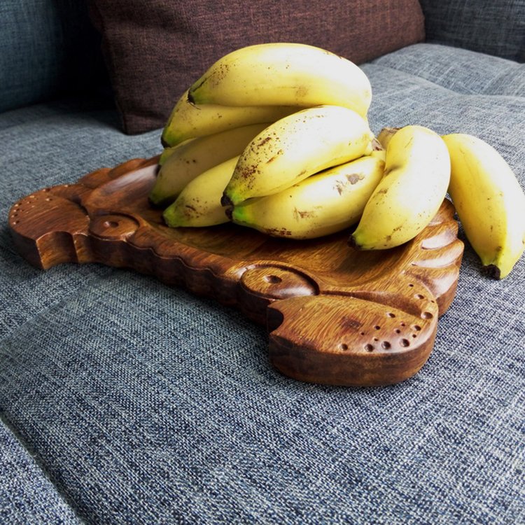 Crab Design Bamboo Tray
