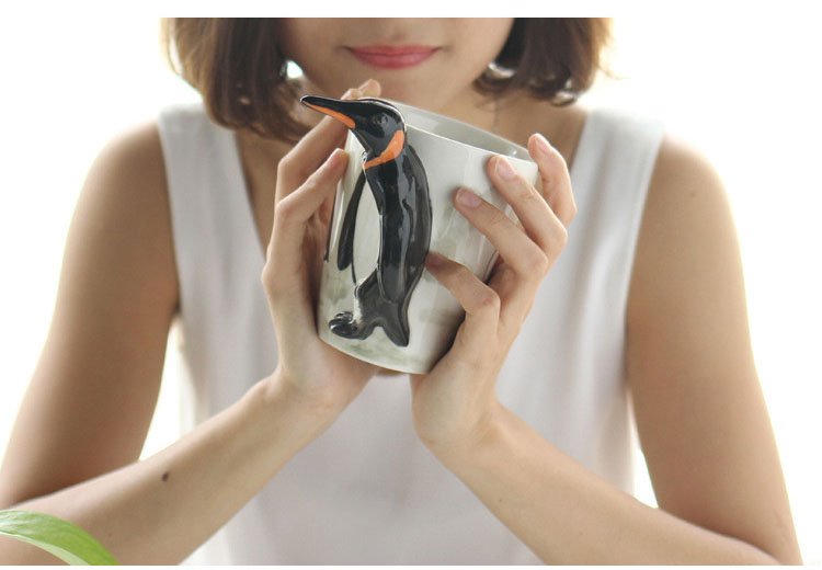 3D Ocean Animals Series Painted Coffee Cup