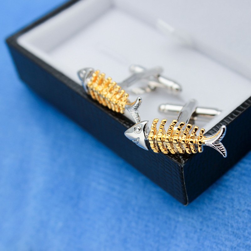 Fish Bone Cufflinks