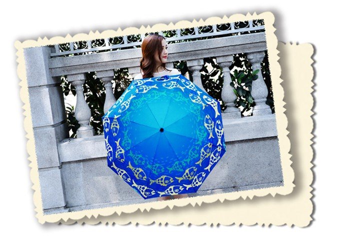 Deep Sea Fishes Sunny Umbrella
