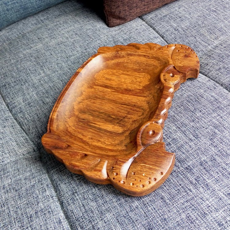 Crab Design Bamboo Tray