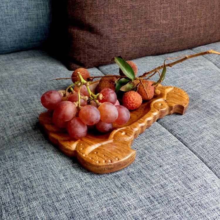 Crab Design Bamboo Tray