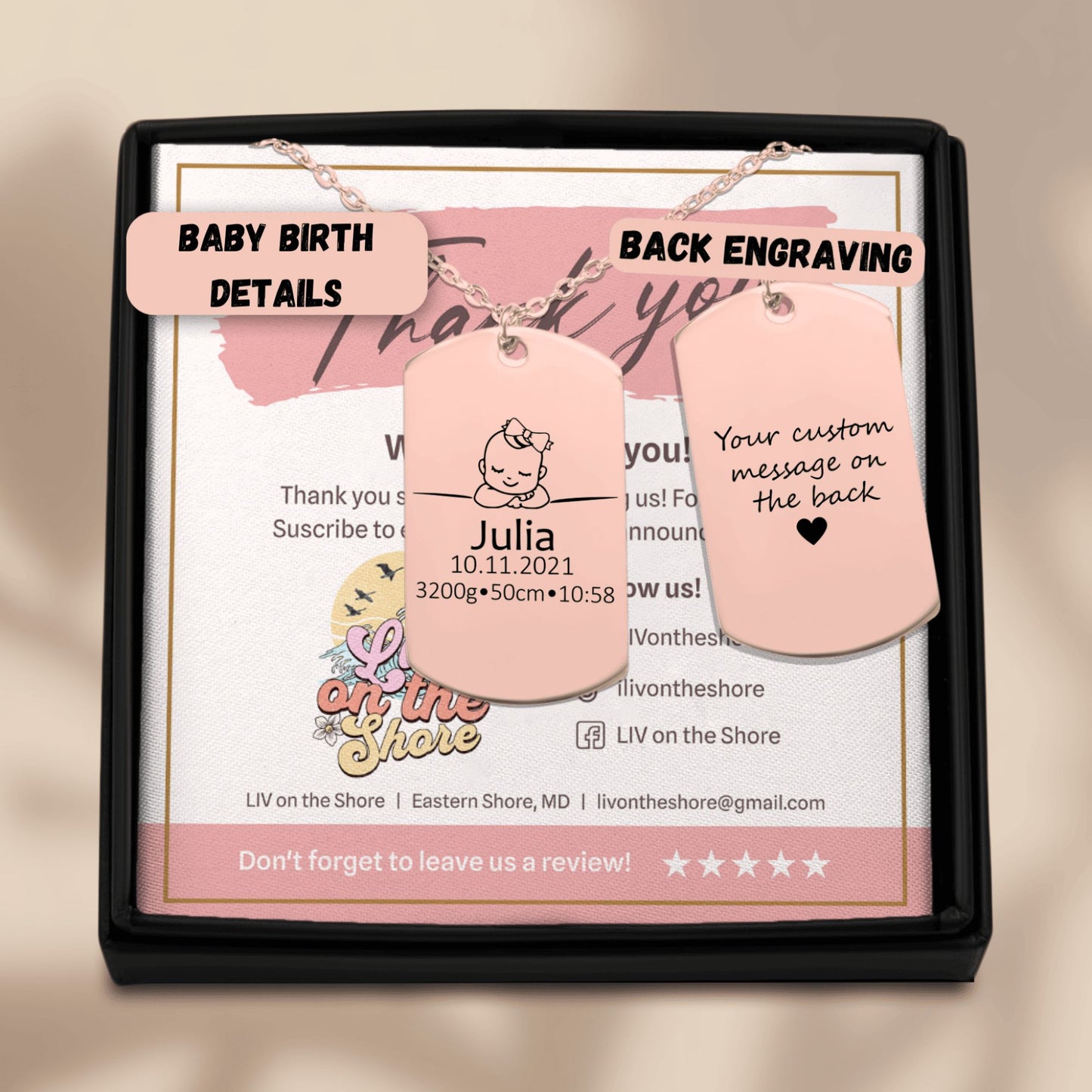 Birth Details Tag