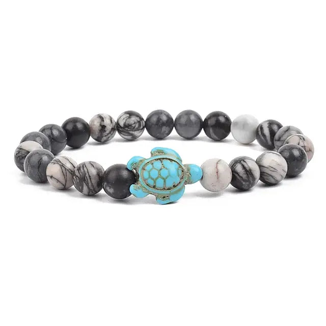 Ocean Turtles Stone Bracelet
