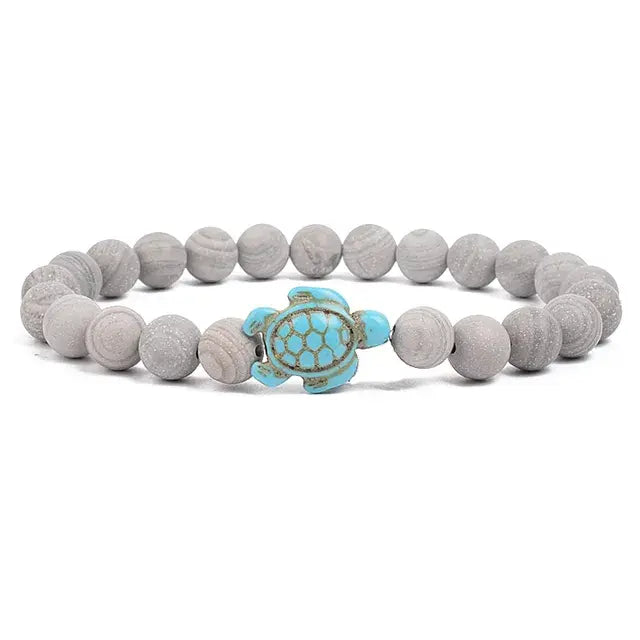Ocean Turtles Stone Bracelet