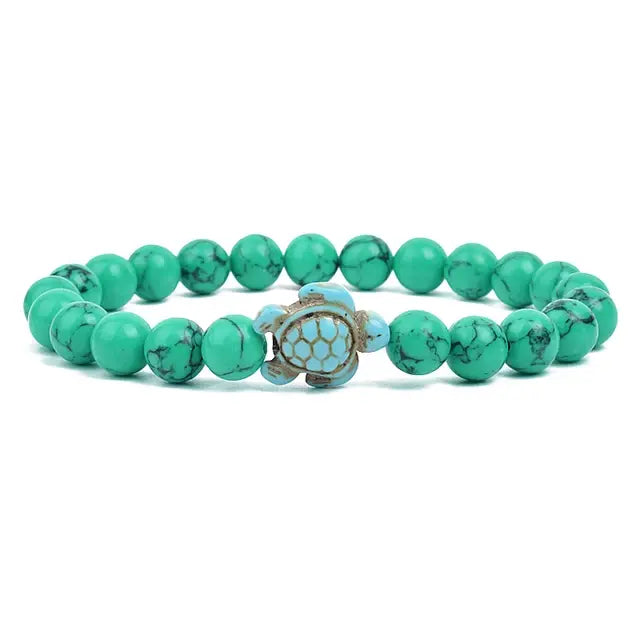 Ocean Turtles Stone Bracelet