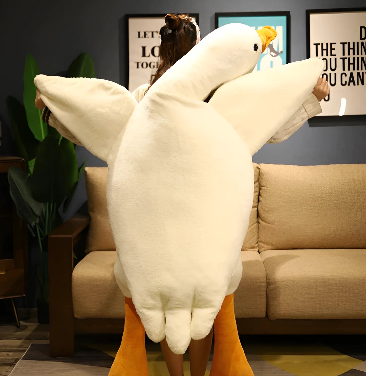 Huggable Goose Pillow