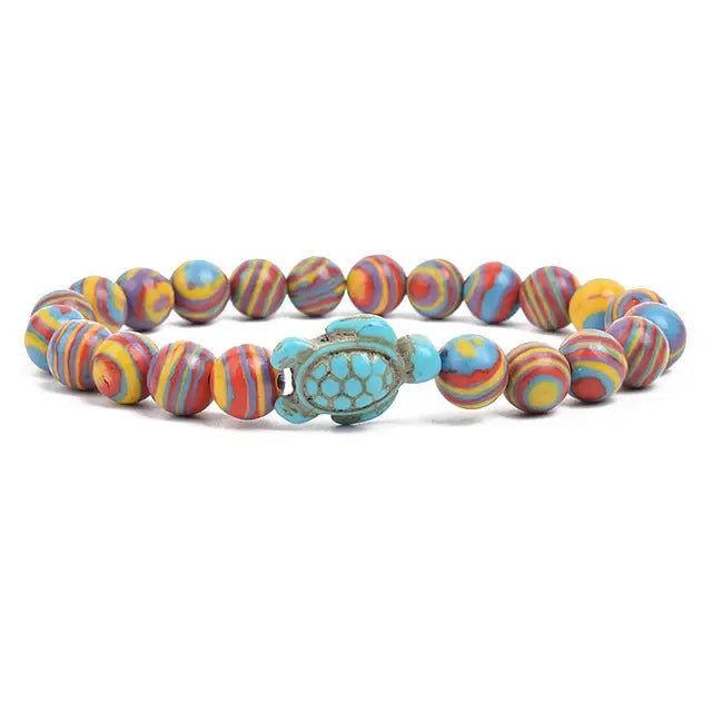 Ocean Turtles Stone Bracelet