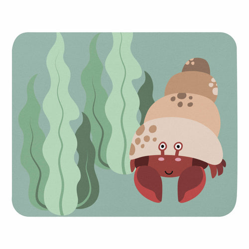 Hermit Crab Under the Sea Mouse pad Mat