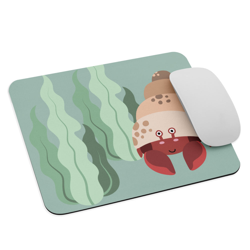 Hermit Crab Under the Sea Mouse pad Mat