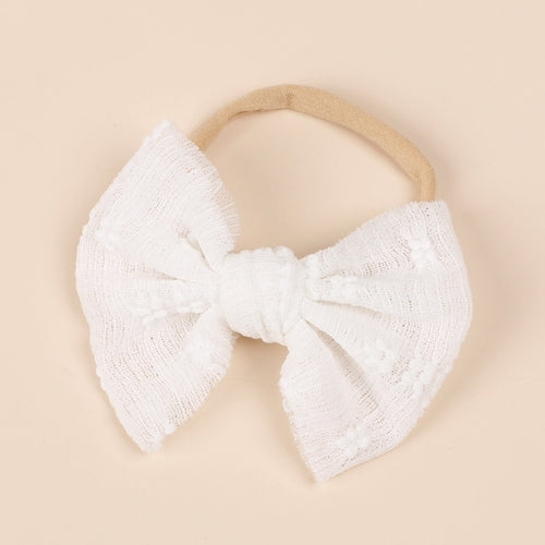 Baby Simple Style Bow Tie Hair Tape For Children