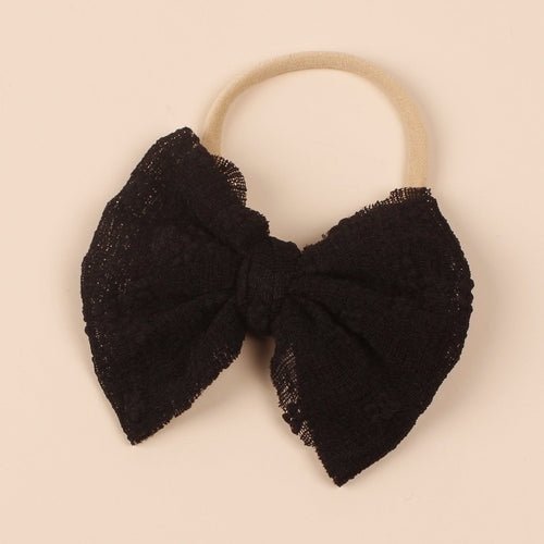 Baby Simple Style Bow Tie Hair Tape For Children