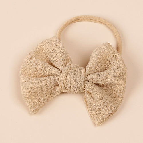 Baby Simple Style Bow Tie Hair Tape For Children