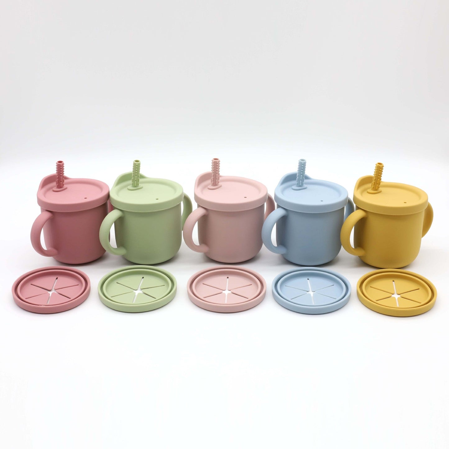 Baby Anti-Drop And Anti-Spill Binaural Learning Drinking Cup silicone