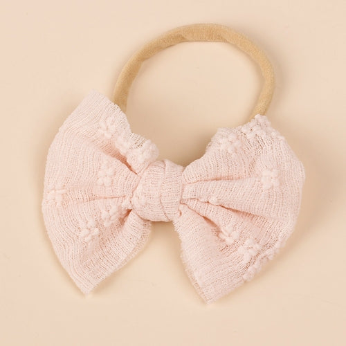 Baby Simple Style Bow Tie Hair Tape For Children