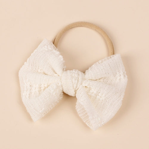 Baby Simple Style Bow Tie Hair Tape For Children