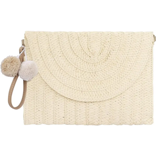 Straw Woven Raffia Envelope Women Clutch Bag