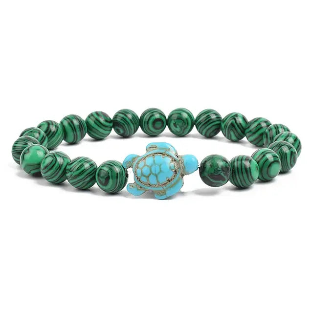 Ocean Turtles Stone Bracelet