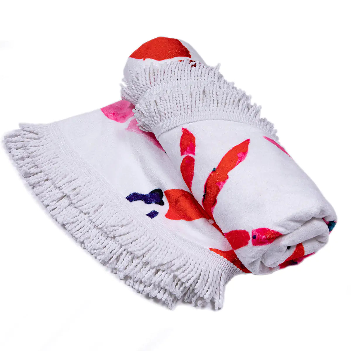 Seaside Crab Large Round Towel