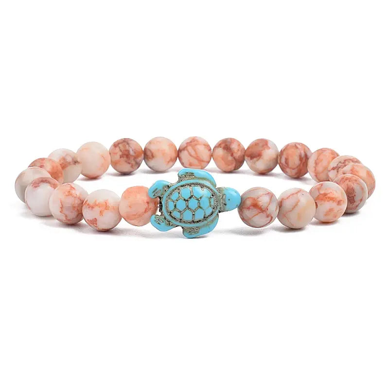 Ocean Turtles Stone Bracelet