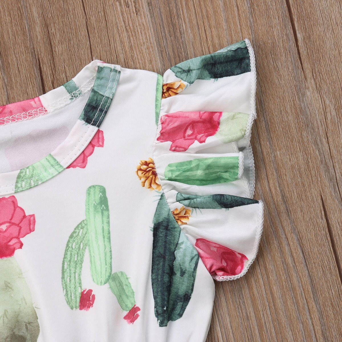 Newborn Kids Baby Girls Cactus Romper