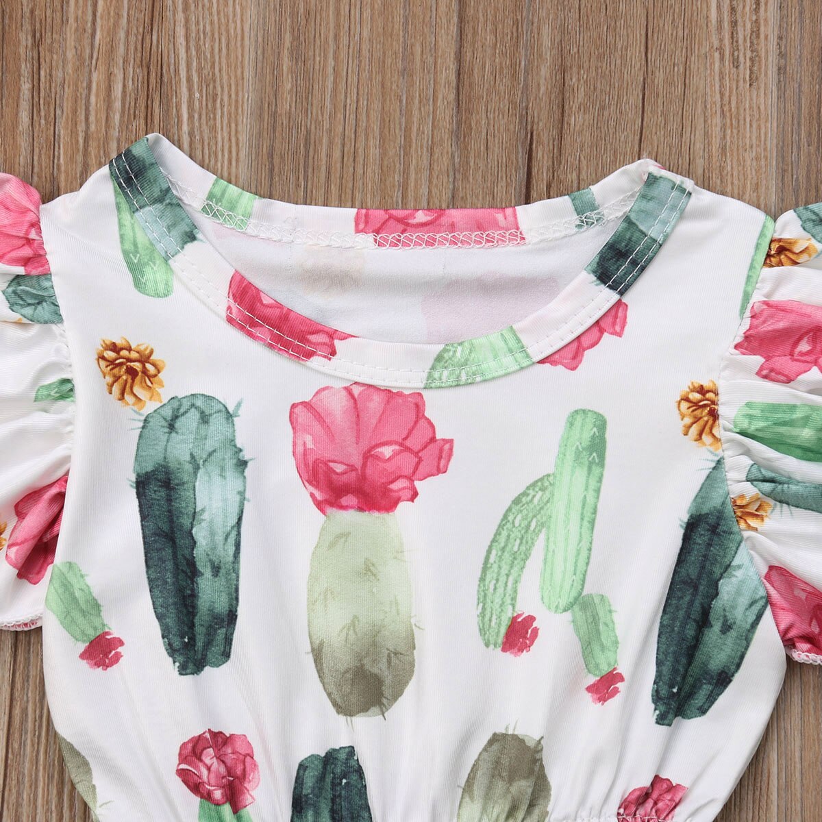 Newborn Kids Baby Girls Cactus Romper