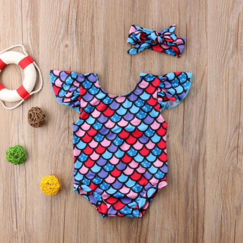 Toddler Kids Baby Girls Mermaid Bikini