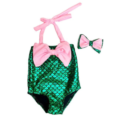Toddler Kids Girls Mermaid Bikini Swimwear