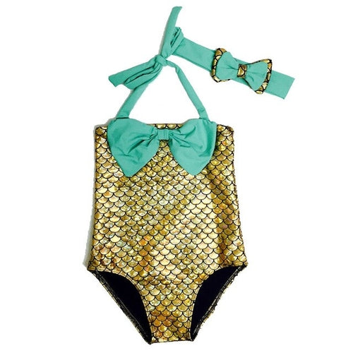 Toddler Kids Girls Mermaid Bikini Swimwear