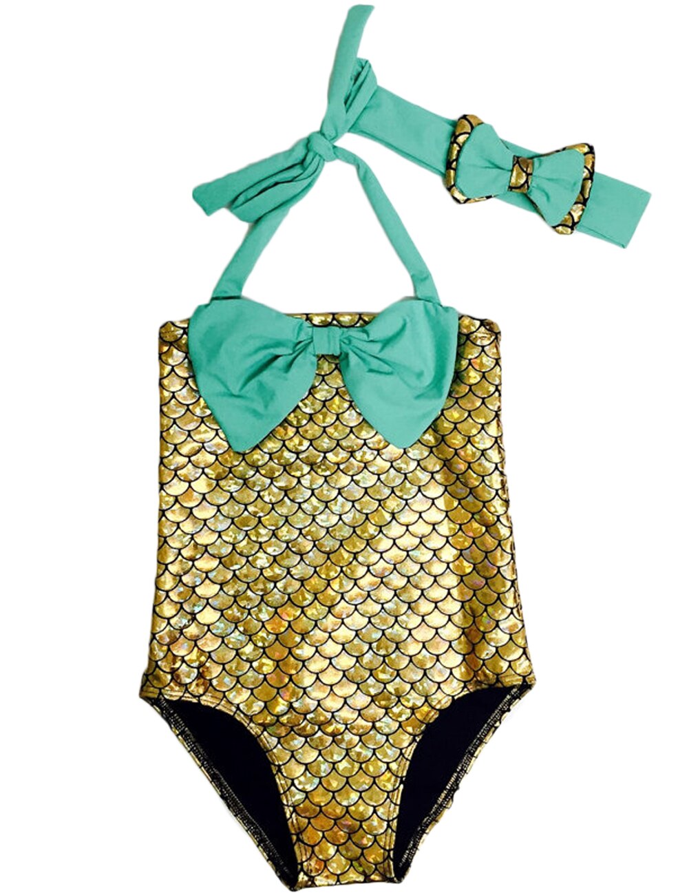 Toddler Kids Girls Mermaid Bikini Swimwear