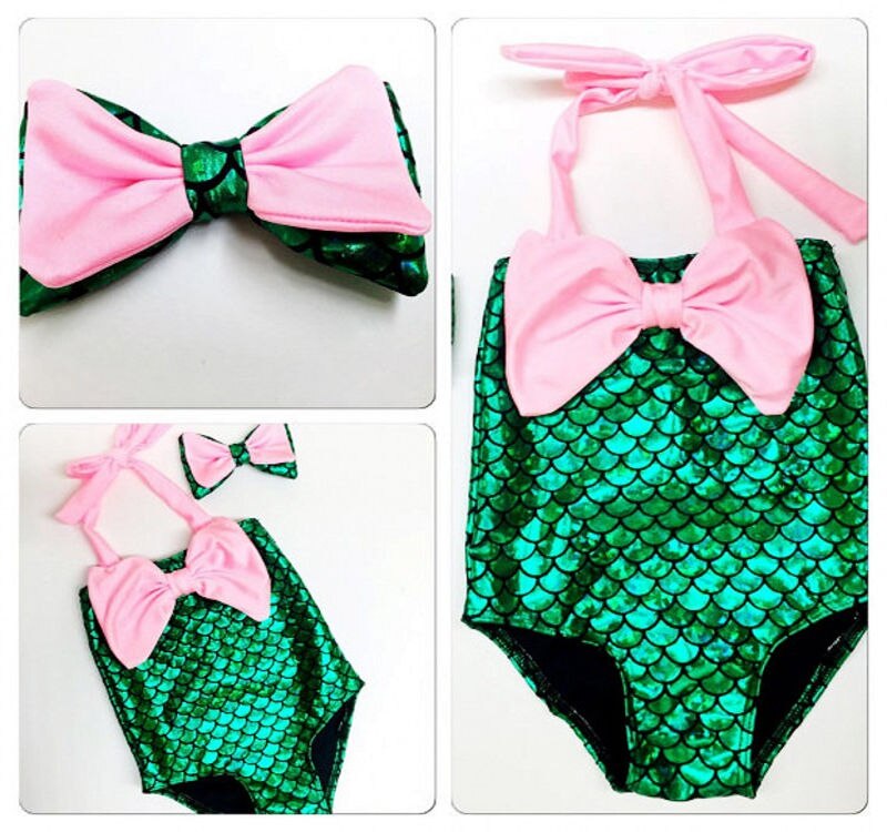 Toddler Kids Girls Mermaid Bikini Swimwear