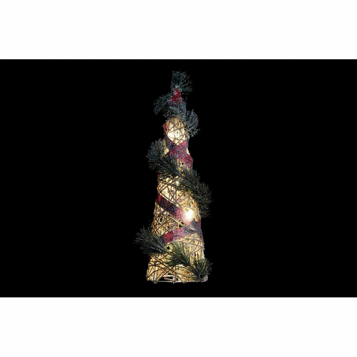 Decoration DKD Home Decor Cones Christmas LED Red Green Natural