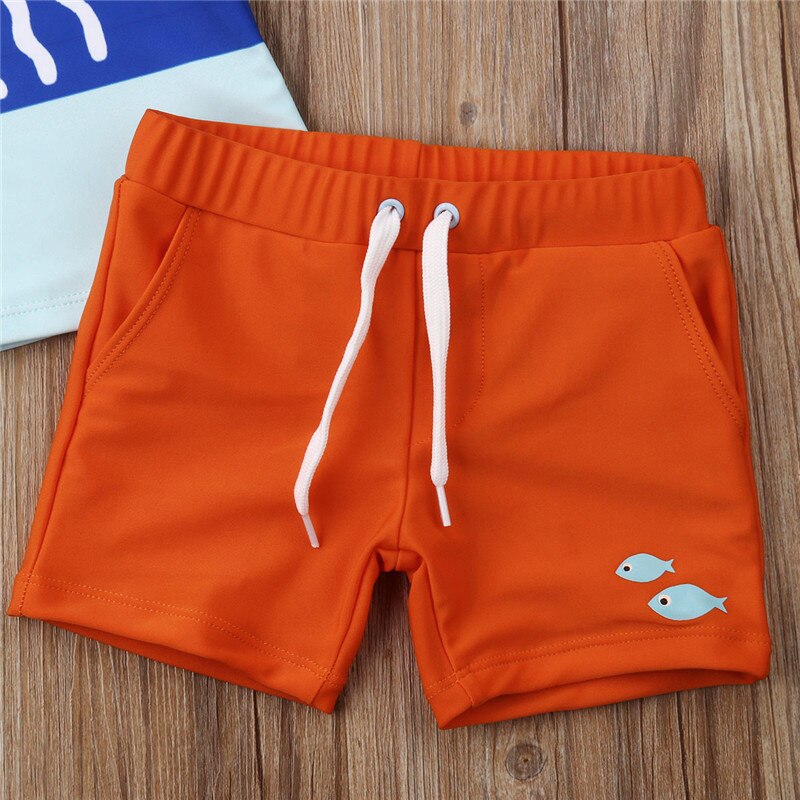 Cute Kids Baby Boys Swimwear Sets Octopus Printed