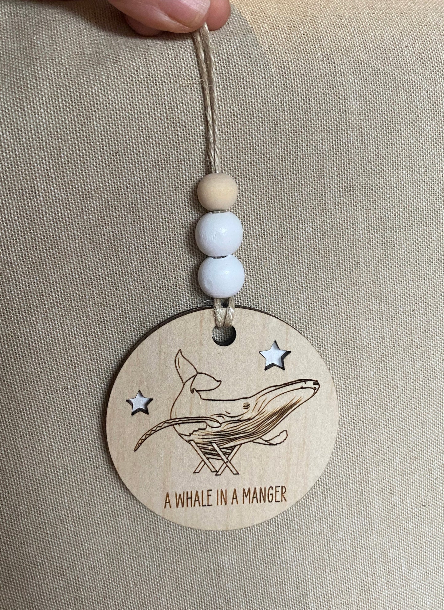 Wooden Christmas Decoration - Humpback Whale