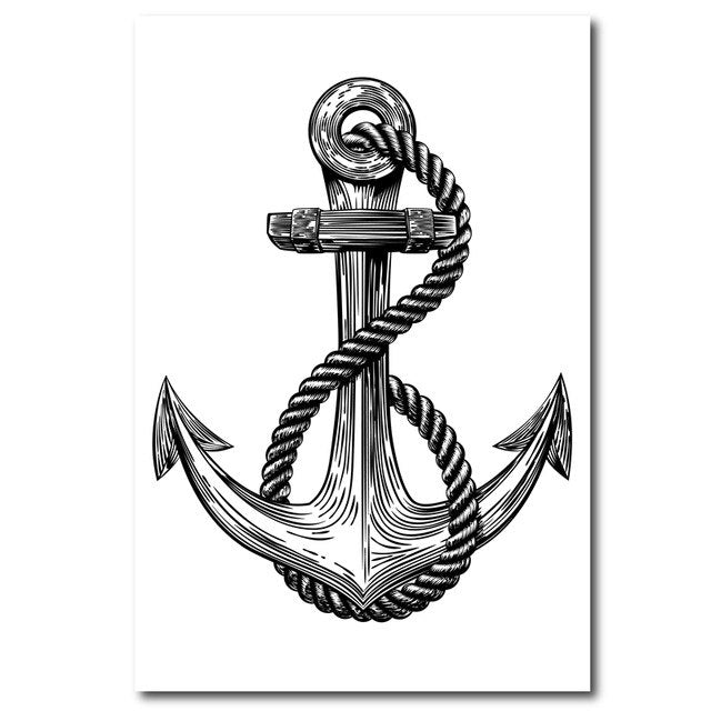 Rustic Nautical Anchor Art Wall Decor , Anchor