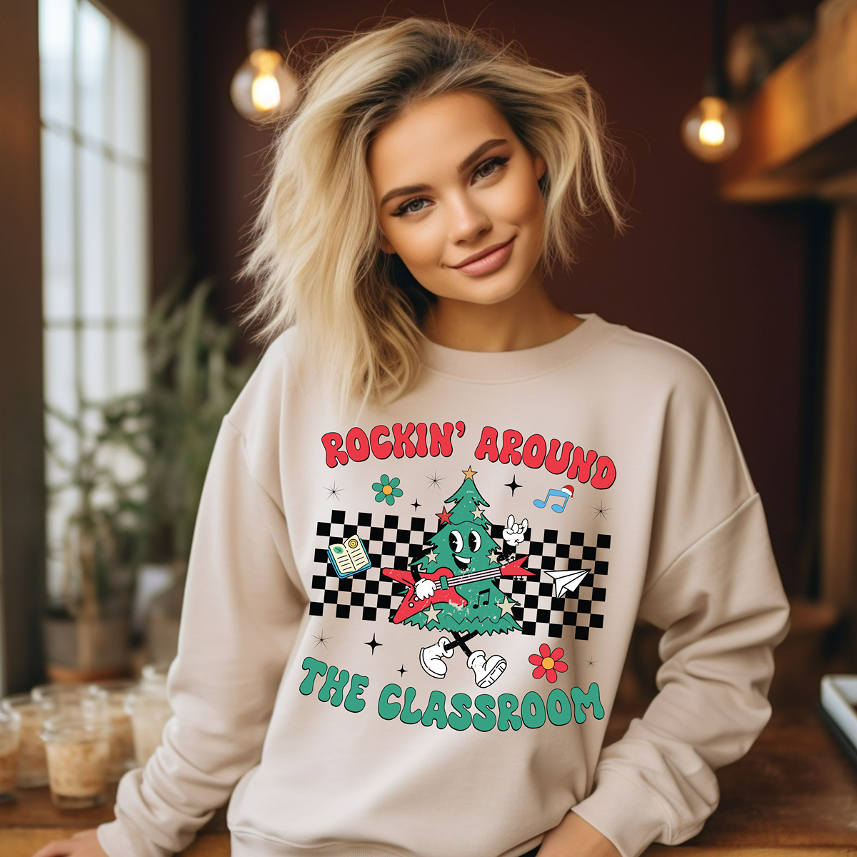 Rockin' Around the Classroom Unisex Sweatshirt