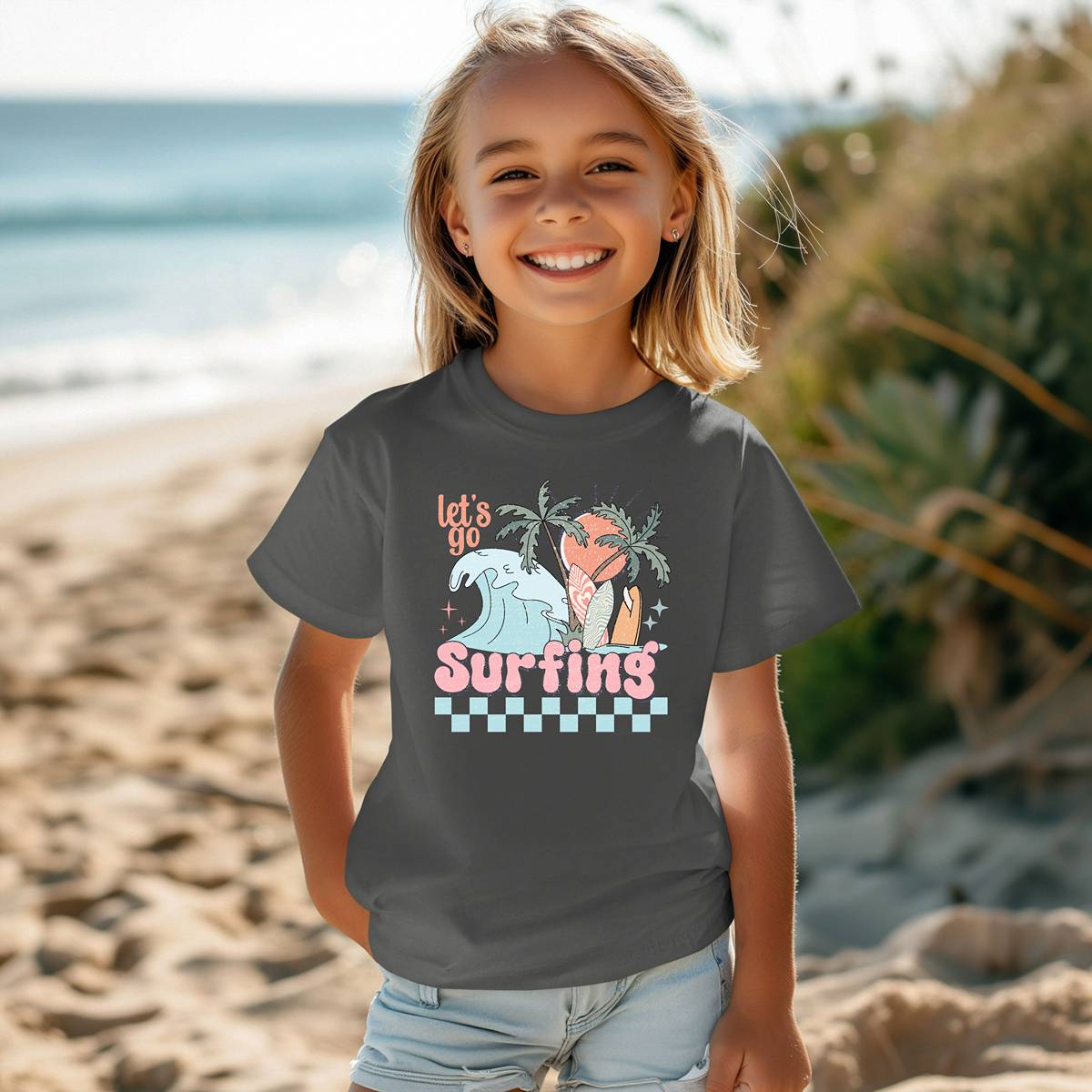 Let's Go Surfing Youth Short Sleeve T-Shirt