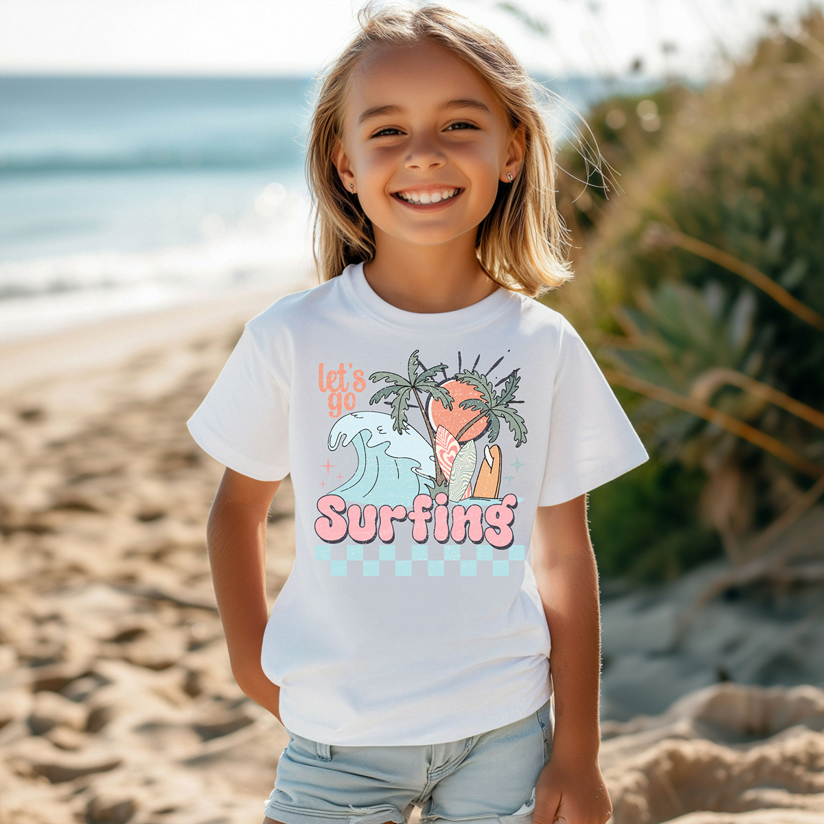 Let's Go Surfing Youth Short Sleeve T-Shirt