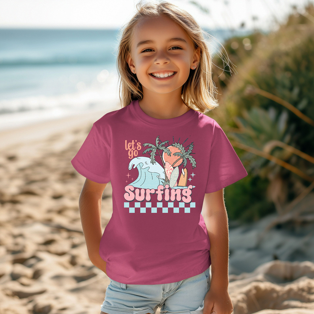 Let's Go Surfing Youth Short Sleeve T-Shirt