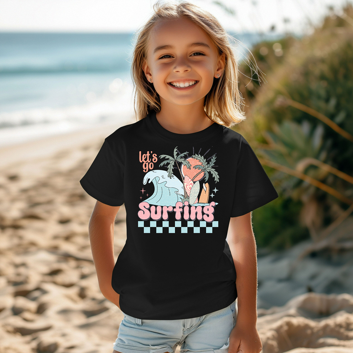 Let's Go Surfing Youth Short Sleeve T-Shirt