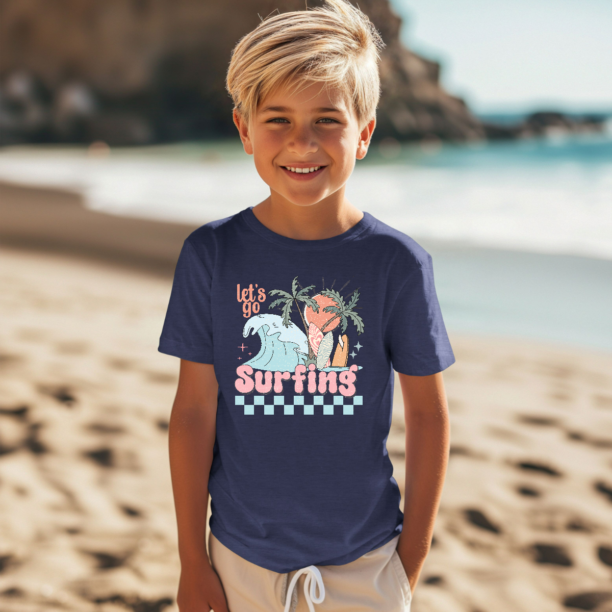 Let's Go Surfing Youth Short Sleeve T-Shirt