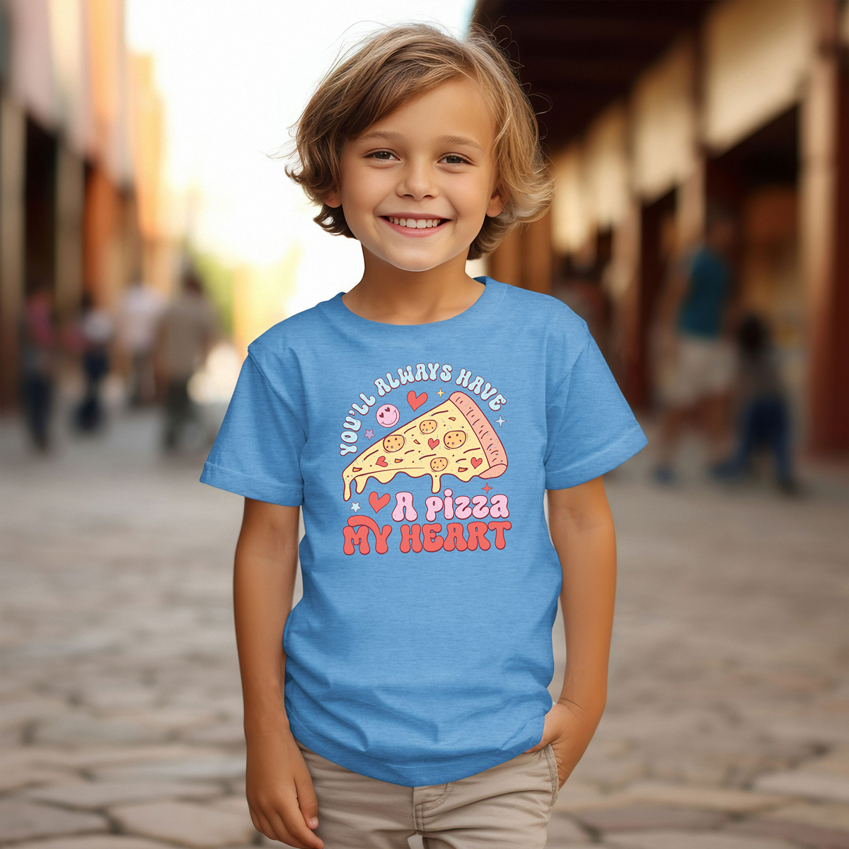 Pizza My Heart Youth Short Sleeve T-Shirt